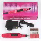 Lixadeira Unha Lixa Elétrica Profissional Bloco Motor Bivolt Rápida E Prática Rosa