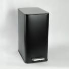 Lixeira 10 Litros Retangular Com Pedal Preta Com Tampa Escovada