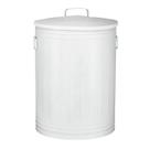 Lixeira 100 litros branca lata de lixo americana branca aço Lixeira 100 litros branca lata de lixo americana branca aço