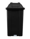 Lixeira 100L quadrada preta com tampa basculante Q100P JSN