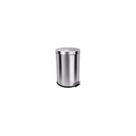 Lixeira 12 Litros Com Pedal Aço Inox Cesto Interno Removível