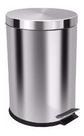 Lixeira 12 Litros Com Pedal Aço Inox Cesto Interno Removível