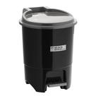 Lixeira 12,5 Litros Modelo Black Steel Com Pedal