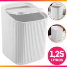 Lixeira 1,25 Litros Pia Cozinha Tampa Bancada Banheiro Lavabo Moderno Luxo Lixeira 1,25 Litros Pia Cozinha Tampa Bancada Banheiro Lavabo Moderno Luxo