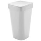 Lixeira 15 Litros para Cozinha ou Banheiro Cesto de Lixo Plástico Izzy OU Branco