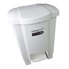 LIXEIRA 17L COM TAMPA E PEDAL BRANCA 33,5x43,5x43,5CM COLETOR DE RESIDUOS