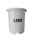Lixeira 20 litros Pedal Aço Galvanizado Branca Belosch