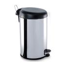 Lixeira 20,0L Inox C/Tampa Preta Brinox