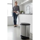 Lixeira 20L Inox Pedal Higiene e Praticidade