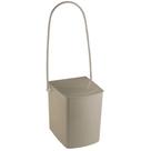 Lixeira 24x25,5x62,5cm Alça Longa Champagne - 1147 - CRIS-METAL
