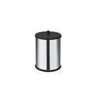 Lixeira 3,2L Inox C/Tampa Preta Martinazzo