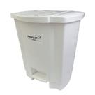 Lixeira 35l com tampa e pedal branca coletor de residuos Lixeira 35l com tampa e pedal branca coletor de residuos