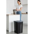 Lixeira 40L Automática Coleta Seletiva Preto Compacta
