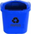 Lixeira 40L S/Poste com Haste Plástica