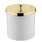 Lixeira 5 Litros Tampa Cesto De Lixo Dourado Para Pia Cozinha Banheiro - 550DD Future