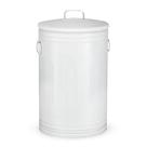 Lixeira 50 litros branca lata de lixo americana branca