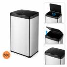 Lixeira 50l Aço Inox Com Sensor Automatica Inteligente