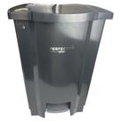 LIXEIRA 50L COM TAMPA E PEDAL PRETA 44x59,5x59,5CM