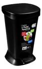 Lixeira 5L Com Pedal Square Preto Coza