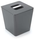 Lixeira 5l quadrada cinza neo - forma utilidades