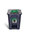 Lixeira 60L com Roda e Pedal: Mais Praticidade e Higiene sua Casa,com Tampa Click e Design Moderno