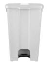 Lixeira 60L quadrada Branca com tampa e pedal P60B4 JSN