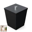 Lixeira 6,5 Litros Quadrada Tampa Com Puxador Banheiro Cozinha Bancada - 1446 Stolf