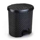 Lixeira 6l Rattan Preto Ref.052/p Nitron Lixeira 6l Rattan Preto Ref.052/p Nitron