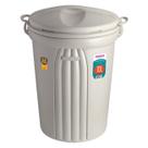 Lixeira 70 Litros Plástica Grande Com Alças Cesto De Lixo Áreas Externas Internas Bege - 290 Sanremo Lixeira 70 Litros Plástica Grande Com Alças Cesto De Lixo Áreas Externas Internas Bege - 290 Sanremo
