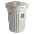 Lixeira 70 Litros Plástica Grande Com Alças Cesto De Lixo Áreas Externas Internas Bege - 290 Sanremo Lixeira 70 Litros Plástica Grande Com Alças Cesto De Lixo Áreas Externas Internas Bege - 290 Sanremo
