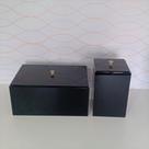 Lixeira 7,5 L + Caixa organizadora 42cm kit premium acrílico