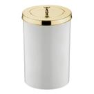 Lixeira 8 Litros Tampa Cesto De Lixo Dourado Para Banheiro Escritório Cozinha - 580DD Future