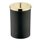 Lixeira 8 Litros Tampa Cesto De Lixo Dourado Para Cozinha Banheiro Escritório - 581DD Future