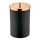 Lixeira 8 Litros Tampa Cesto De Lixo Rose Gold Para Cozinha Banheiro Escritório - 581RG Future Lixeira 8 Litros Tampa Cesto De Lixo Rose Gold Para Cozinha Banheiro Escritório - 581RG Future