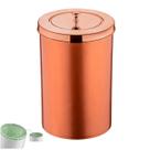 Lixeira 8 Litros Tampa Cesto De Lixo Rose Gold Para Cozinha Banheiro Escritório - 582RG Future Lixeira 8 Litros Tampa Cesto De Lixo Rose Gold Para Cozinha Banheiro Escritório - 582RG Future
