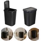 Lixeira 9 Litros Com Tampa click Cor preta Cozinha Banheiro