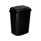 LIXEIRA 9L PRETA COM TAMPA CLICK MODERNA COMPACTA PARA BANHEIRO, COZINHA e ESCRITÓRIO LIXEIRA 9L PRETA COM TAMPA CLICK MODERNA COMPACTA PARA BANHEIRO, COZINHA e ESCRITÓRIO