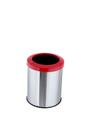 Lixeira Aço Inox 15 Litros Cozinha Banheiro Aro Plástico