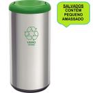 Lixeira aço inox basculante 40l tramontina 94539/205 - verde * salvados