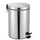 Lixeira Aço Inox Cesto 5 Litros Com Pedal Balde Lixo Removível