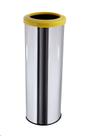 Lixeira Aço Inox Com Aro Plástico 30 Litros Lixo Reciclavel