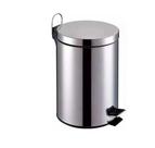 Lixeira Aço Inox Redonda 5 Litros -ATOPY 12019