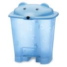 Lixeira Adoleta Quadrada Urso Translucido Azul 0854-95 Lixeira Adoleta Quadrada Urso Translucido Azul 0854-95