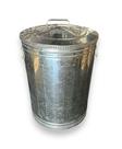 Lixeira Americana Lata De Lixo 50 Litros Metal Galvanizado Vintage