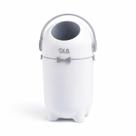 Lixeira Antiodor 10l Quarto Bebe Fraldas Pet Banheiro 3 Em 1 Cor Branco