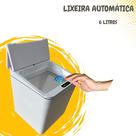 Lixeira Automática c/ Sensor Inteligente 6L Bancada Cozinha Pia