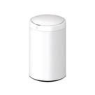 Lixeira Automática com Sensor Açox Inox Branca 40 Litros Redonda e Cesto Removível