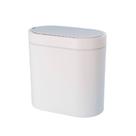 Lixeira automática de plástico 6L Oval Oikos Branca