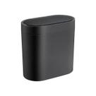Lixeira automatica de plastico 6l oval oikos preto