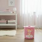 Lixeira Baby Bebe E Mamãe Estampado Fofo Delicado Redonda